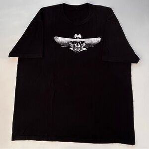 Bone Daddy’s Custom Cycle Red Lodge Montana Black Graphic T Shirt Men’s 2XL